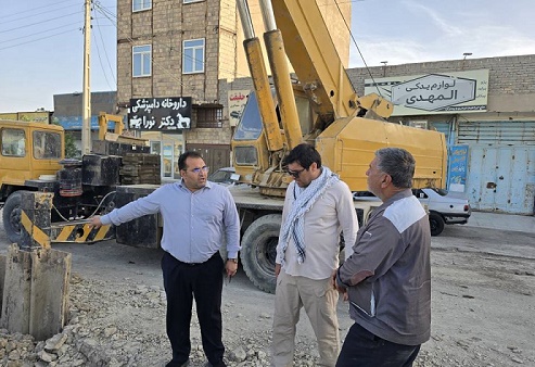 بازدید مدیرعامل شرکت آب و فاضلاب سیستان و بلوچستان از پروژه اصلاح شبکه فاضلاب زابل