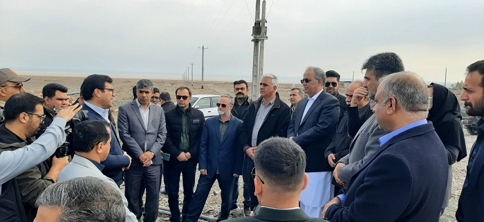 بررسی روند اجرای طرح آبرسانی به سفیدآبه توسط استاندار سیستان و بلوچستان